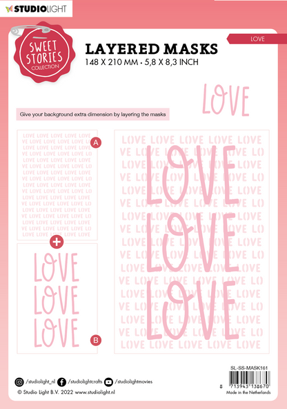 SL Masque Love Sweet Stories 150x210x1mm 1 pièce n°161