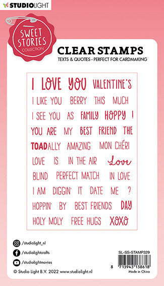 SL Tampon transparent Citations Small Love Is In The Air Sweet Stories 148x105x3mm 41 PC réf.329