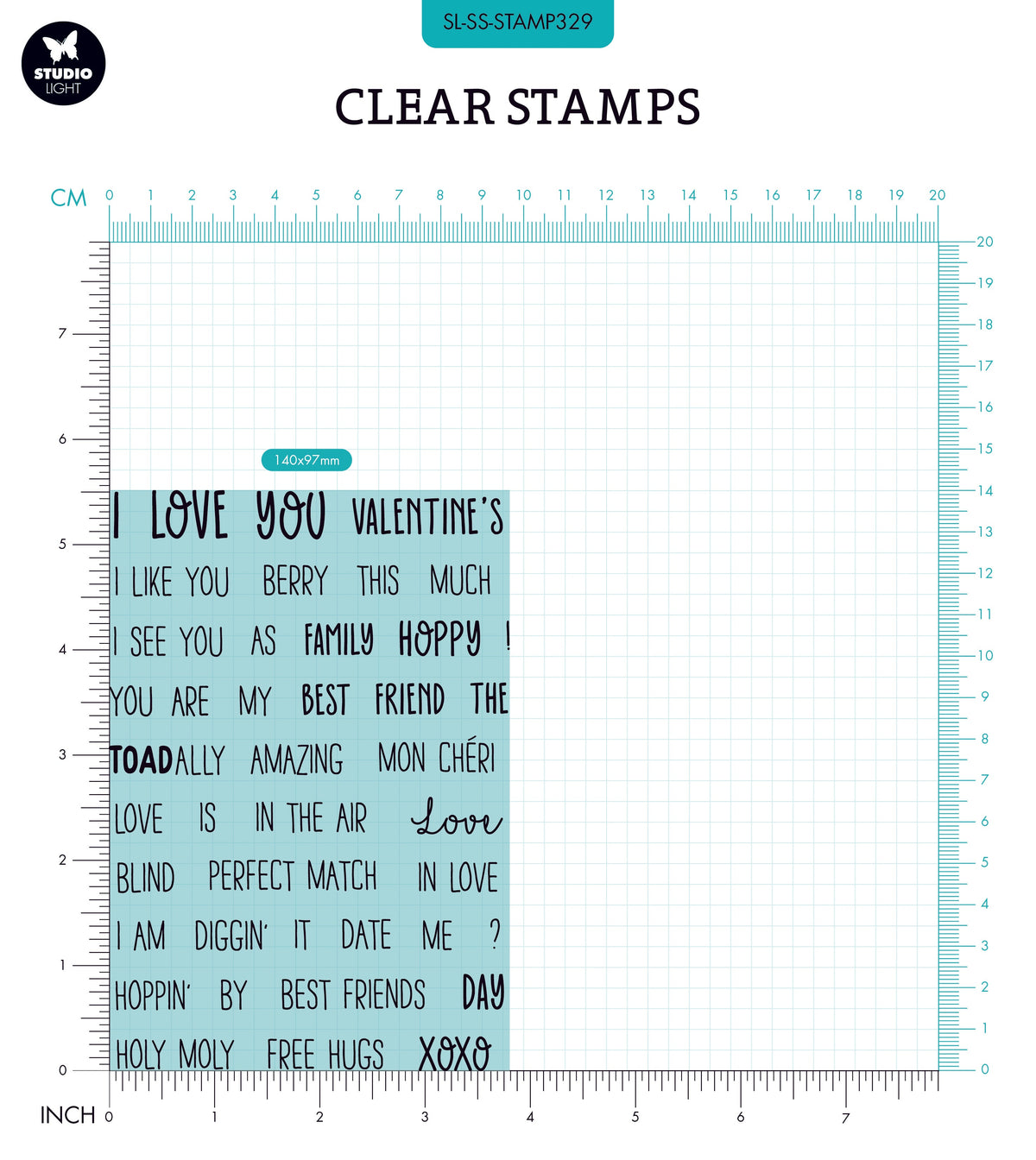 SL Tampon transparent Citations Small Love Is In The Air Sweet Stories 148x105x3mm 41 PC réf.329