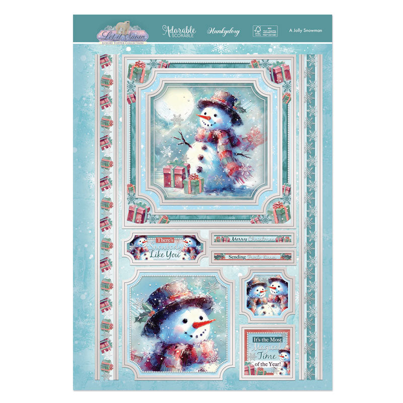 Un adorable bonhomme de neige – Kit de décoration de luxe