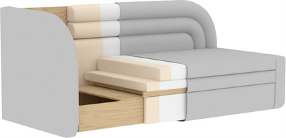 Canapé convertible Fabillo - Blanc nacré