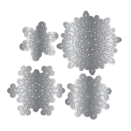 Sara Signature Une Création de Noël Matrice de découpe en métal – Flocons de neige d'hiver