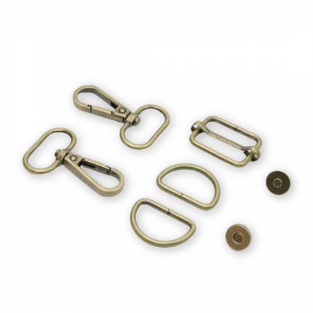 Sallie Tomato - Basic Hardware Set with Snap - 1.5"