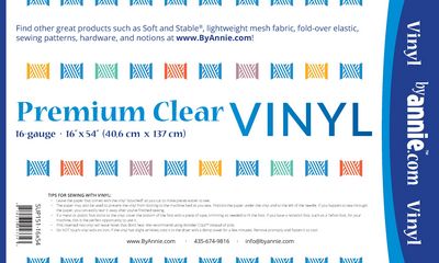 By Annie - Premium Clear Vinyl 16" x 54" Roll