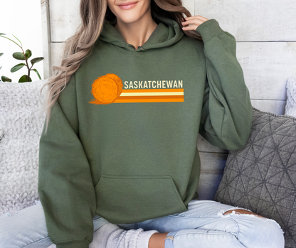 Saskatchewan Retro 70s Unisex Hoodie | Sask Clothing