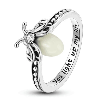 Bague Luciole Lumineuse en Argent Sterling 925