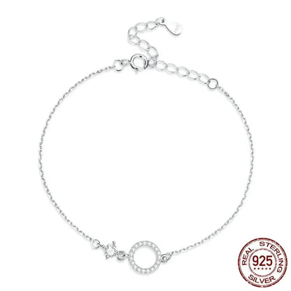Bracelet en chaîne en argent sterling 925