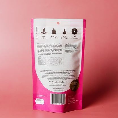 Thé biologique Échinacée + Fleur de sureau