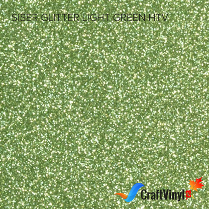 Siser Glitter Light Green Heat Transfer Vinyl