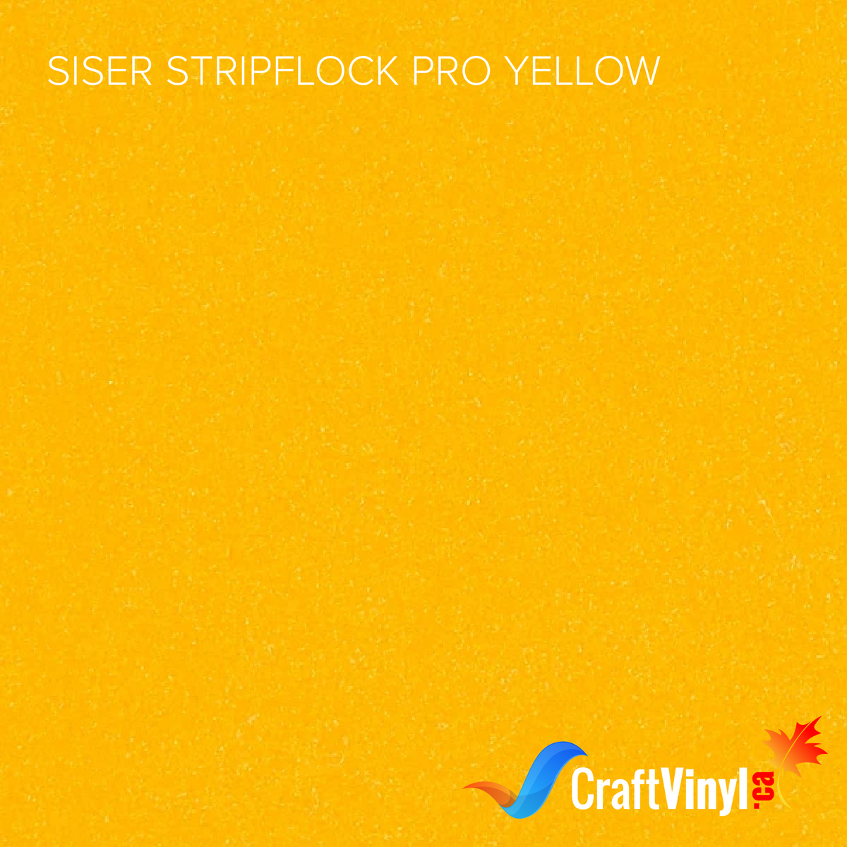 Siser Yellow StripFlock Pro Heat Transfer Vinyl ( discontinued by Siser, will replace by new product)