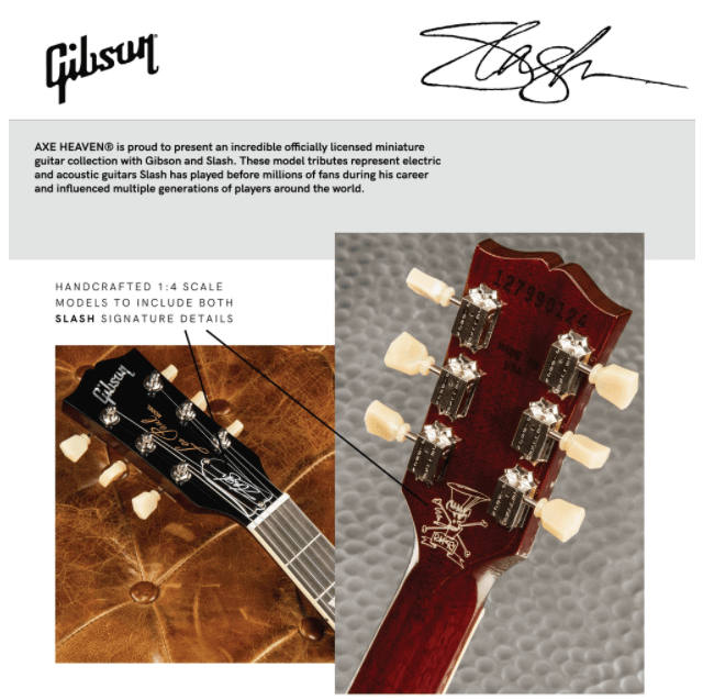 Guitare acoustique miniature Slash Gibson J-45 Vermillion Burst