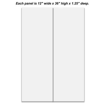 Split canvas prints 2 panels 12" x 36"each