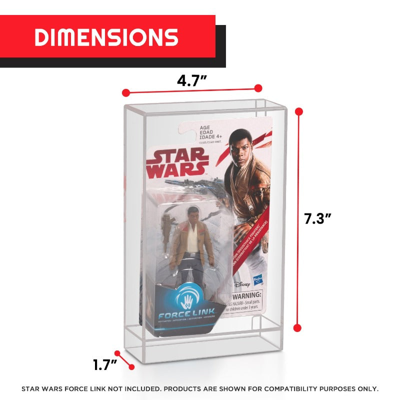 Star Wars Force Link Figurine EVORETRO Clear Acrylic Display Case - Pack of 1