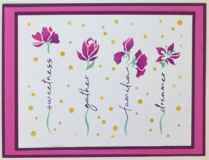 The Crafters Workshop A2 Layered Word Flowers