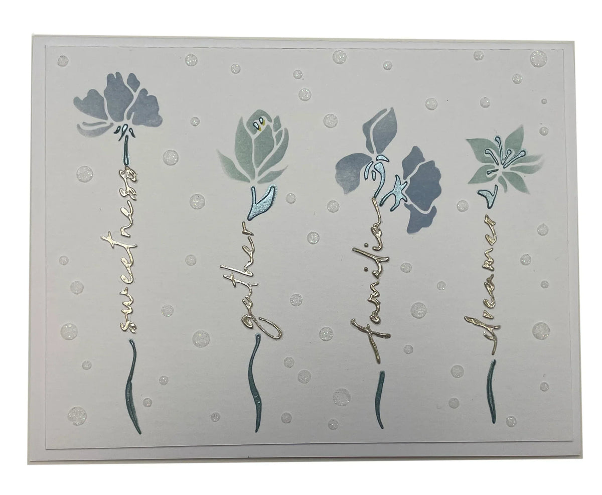 The Crafters Workshop A2 Layered Word Flowers