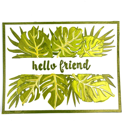The Crafters Workshop Layered Monstera Banner