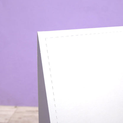 Cartes vierges et enveloppes pliées en tente à bords cousus - Taille 7" x 5"