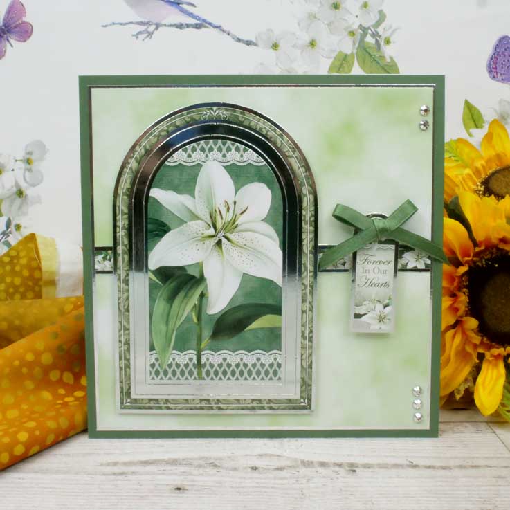 Heartfelt Lilies Card Topper Sheet