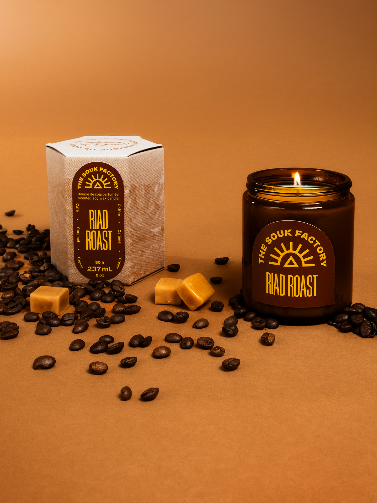 Bougie Riad Roast - Café, caramel & crème