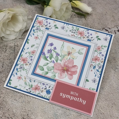 The Paper Boutique Sunny Gardens Bloc de Cartes Couleur 20,3 cm x 20,3 cm