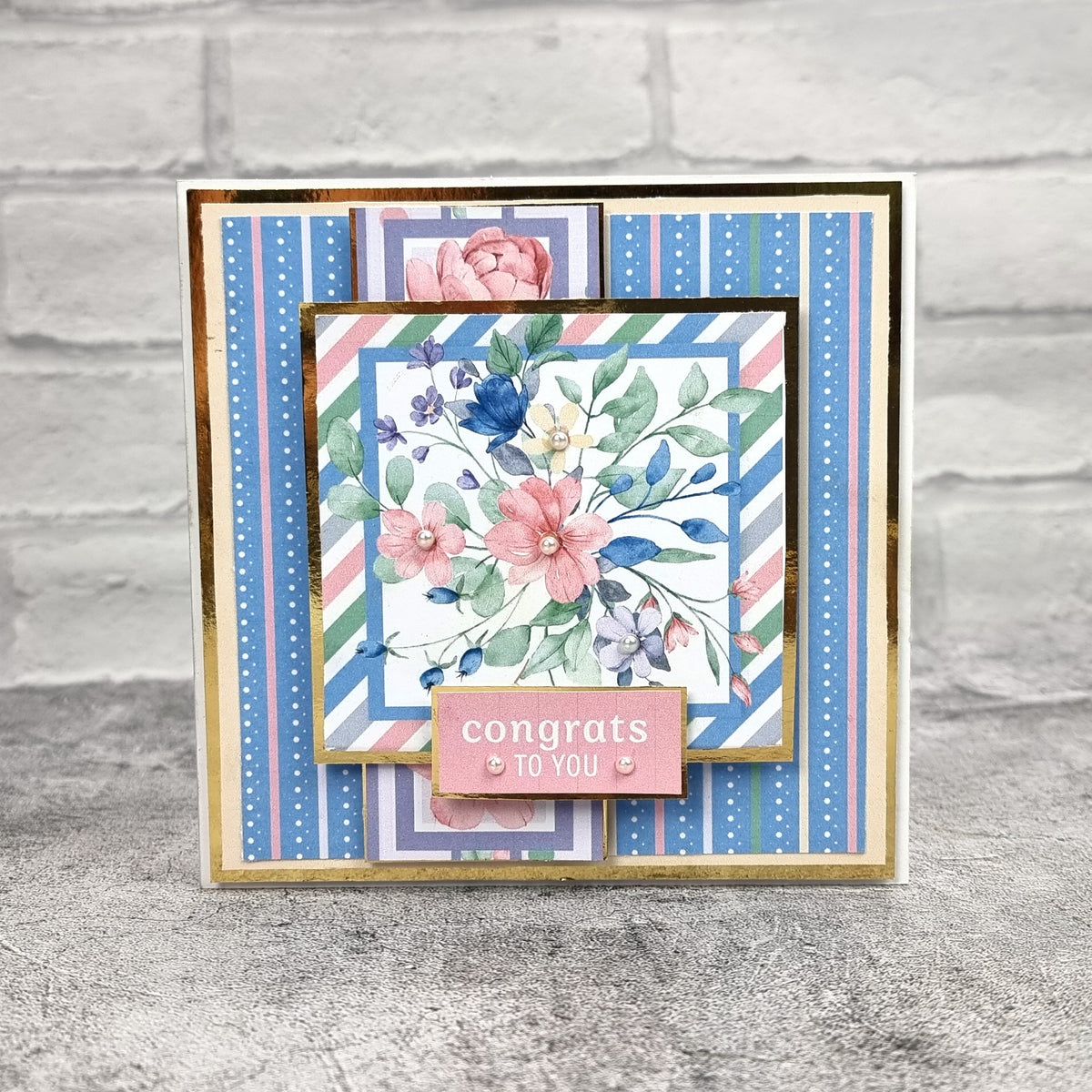 The Paper Boutique Sunny Gardens Bloc de papier 20 x 20 cm