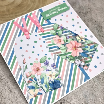 The Paper Boutique Sunny Gardens Bloc de papier 20 x 20 cm