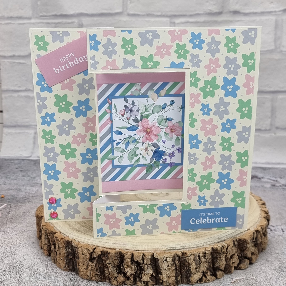 The Paper Boutique Sunny Gardens Bloc de Cartes Couleur 20,3 cm x 20,3 cm
