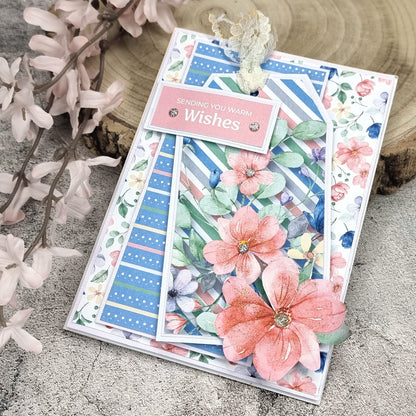 The Paper Boutique Sunny Gardens Bloc de Cartes Couleur 20,3 cm x 20,3 cm