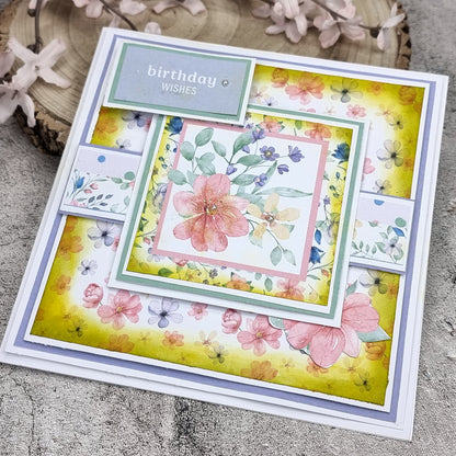 The Paper Boutique Sunny Gardens Bloc de papier 20 x 20 cm