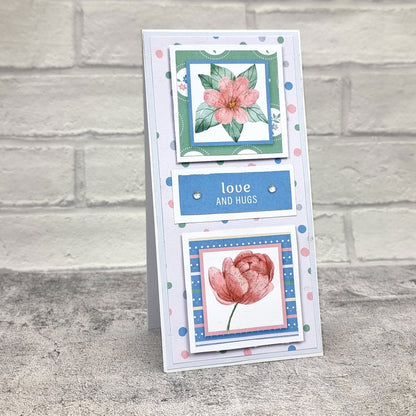 The Paper Boutique Sunny Gardens Bloc de papier 20 x 20 cm