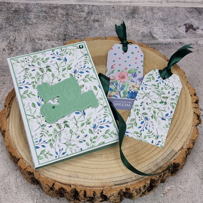 The Paper Boutique Sunny Gardens Bloc de Cartes Couleur 20,3 cm x 20,3 cm