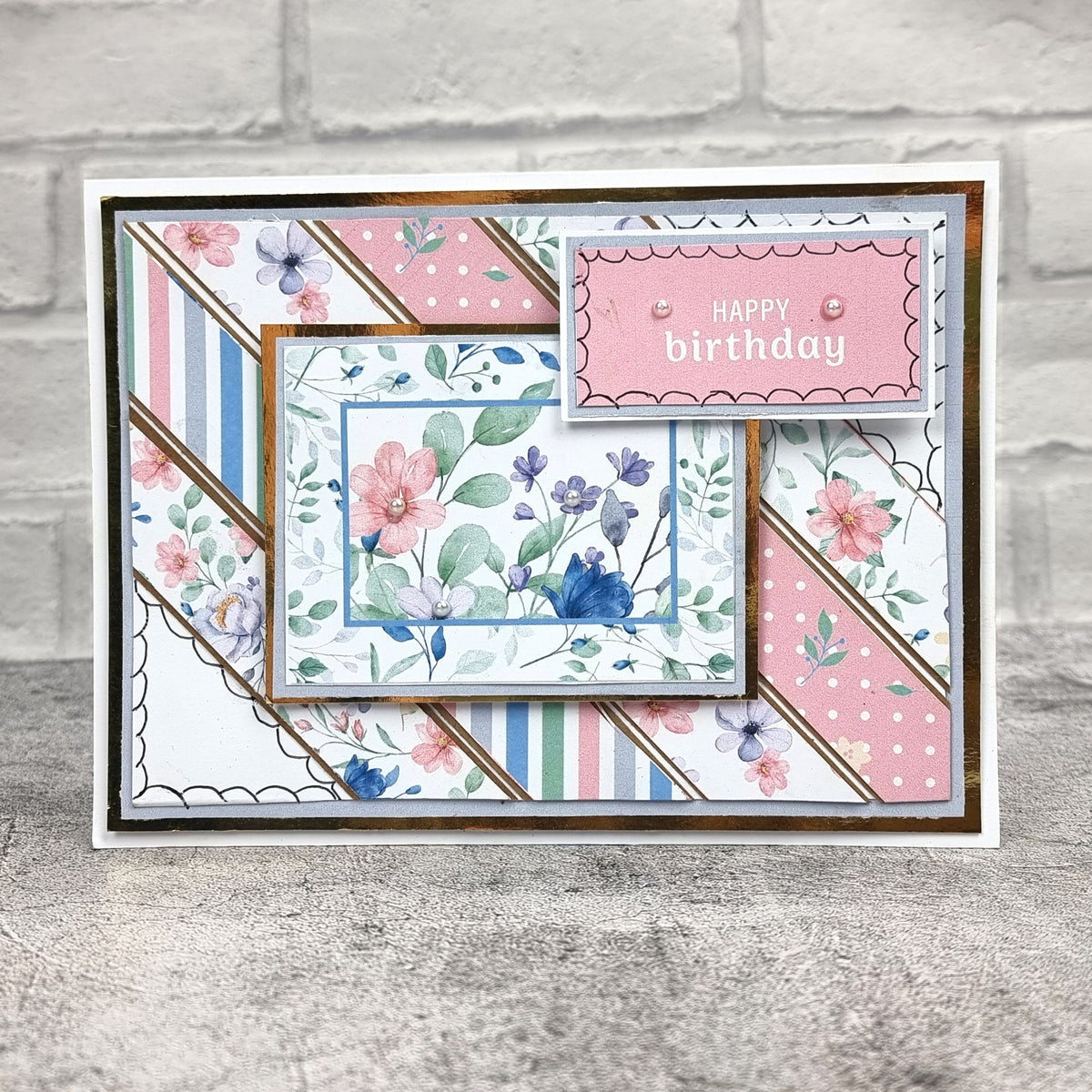 The Paper Boutique Sunny Gardens Bloc de papier 20 x 20 cm