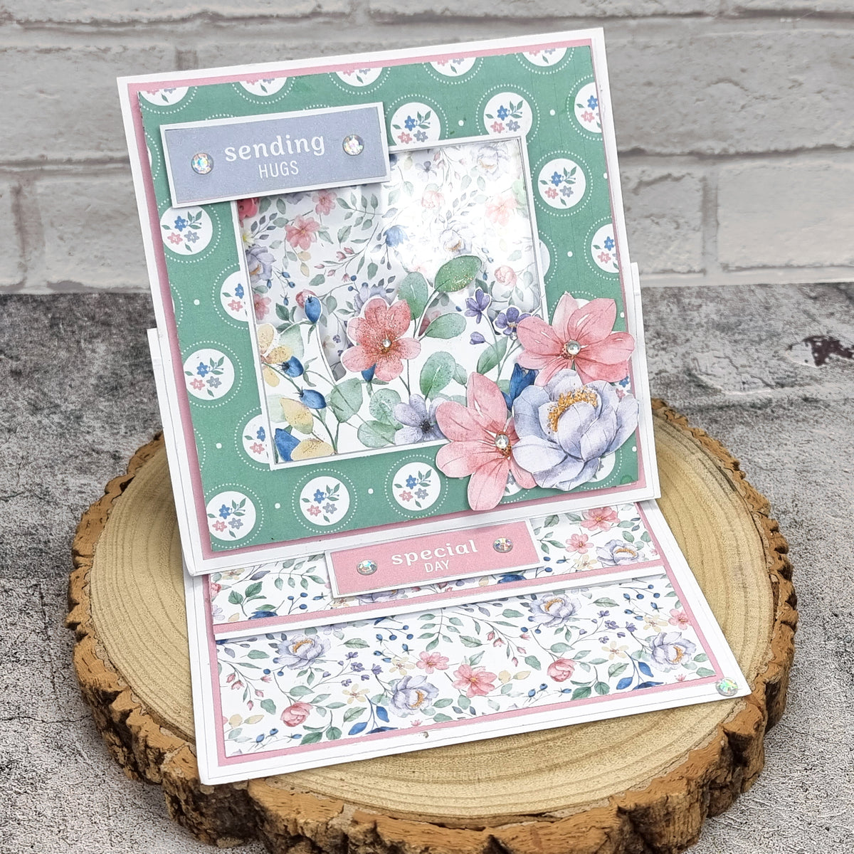 The Paper Boutique Sunny Gardens Bloc de Cartes Couleur 20,3 cm x 20,3 cm