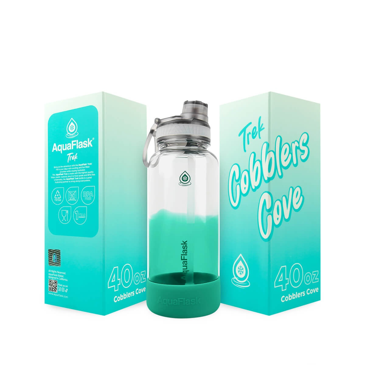 Bouteille d'eau Tritan AquaFlask Trek V2 40oz – Sans BPA et anti-fuite