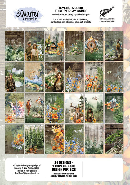 3Quarter Designs Bois idylliques – Cartes à insérer