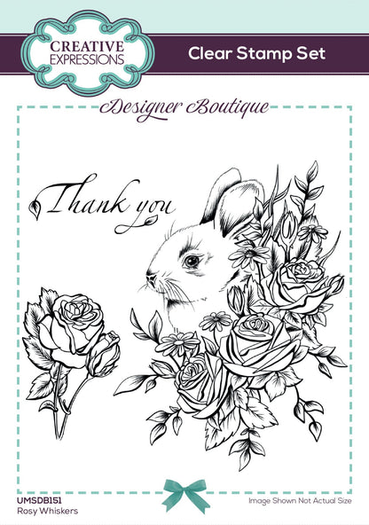 Creative Expressions Designer Boutique Rosy Whiskers Set de tampons 15,2 x 10,2 cm