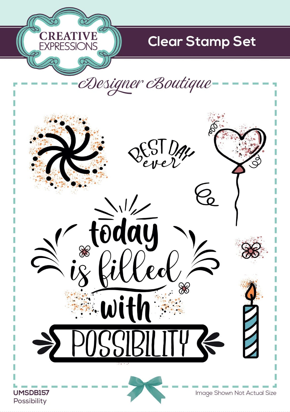 Creative Expressions Designer Boutique Possibility Lot de tampons 15,2 x 10,2 cm