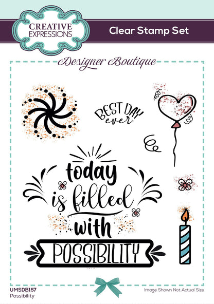 Creative Expressions Designer Boutique Possibility Lot de tampons 15,2 x 10,2 cm