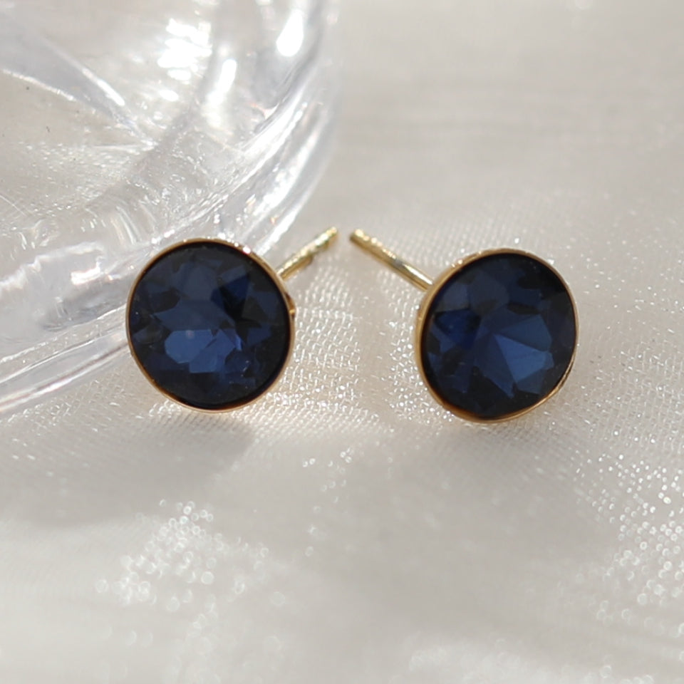 Puces d'oreilles en cristal coloré URSA