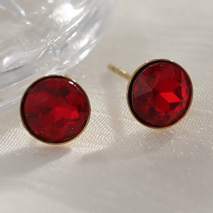 Puces d'oreilles en cristal coloré URSA
