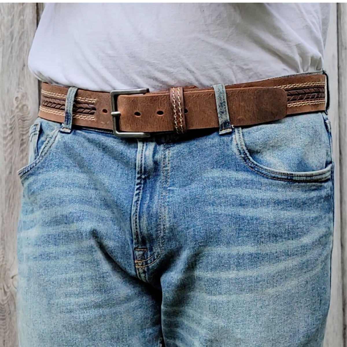 The Purpose Belt - Arrow Patterned 100% Real Leather Belt