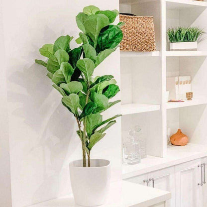 Fafa Plante artificielle en pot Ficus lyrata (Plusieurs tailles)