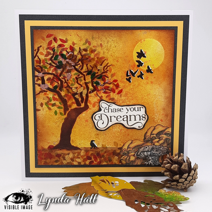 Pochoir « Branche d'image visible » - 6 x 6