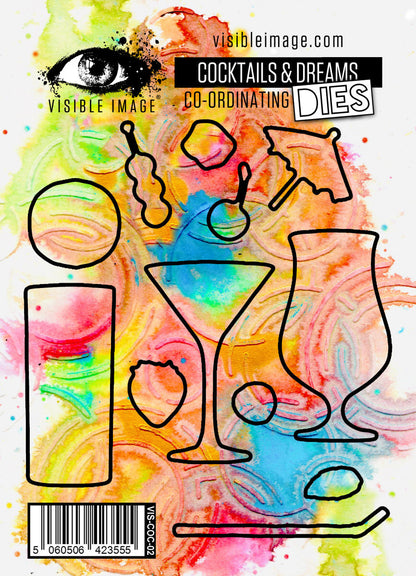 Visible Image Cocktails & Dreams Matrices de découpe coordonnées