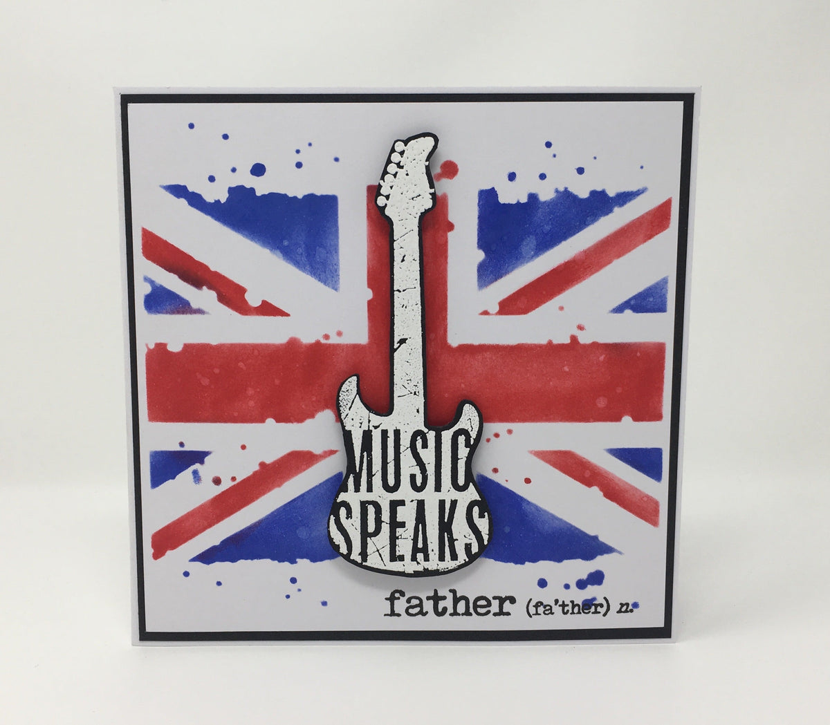 Image Visible Pochoir Grungy Union Jack - 6 x 6
