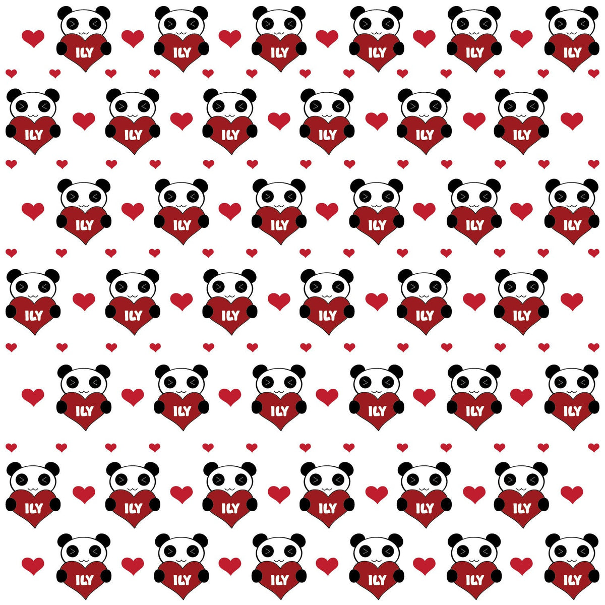 Panda Bear Valentine HTV