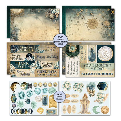 3Quarter Designs Ciels Célestes Lot de cartes 6x4