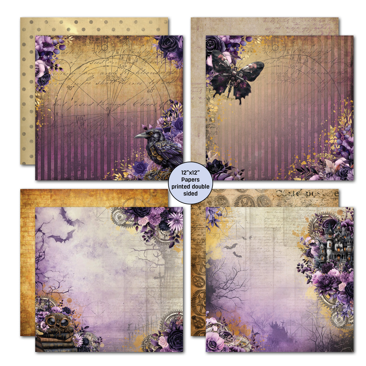 3Quarter Designs Gothic Innovation 12x12 Design Paper & Diecuts Set