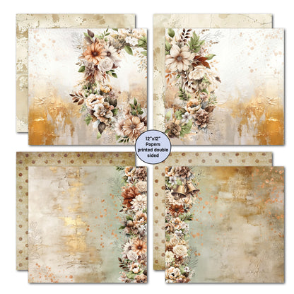 3Quarter Designs Wedded Bliss Lot de Papiers et de Découpes 30x30 cm
