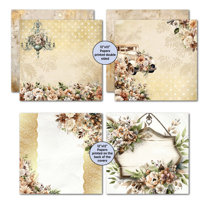 3Quarter Designs Wedded Bliss Lot de Papiers et de Découpes 30x30 cm